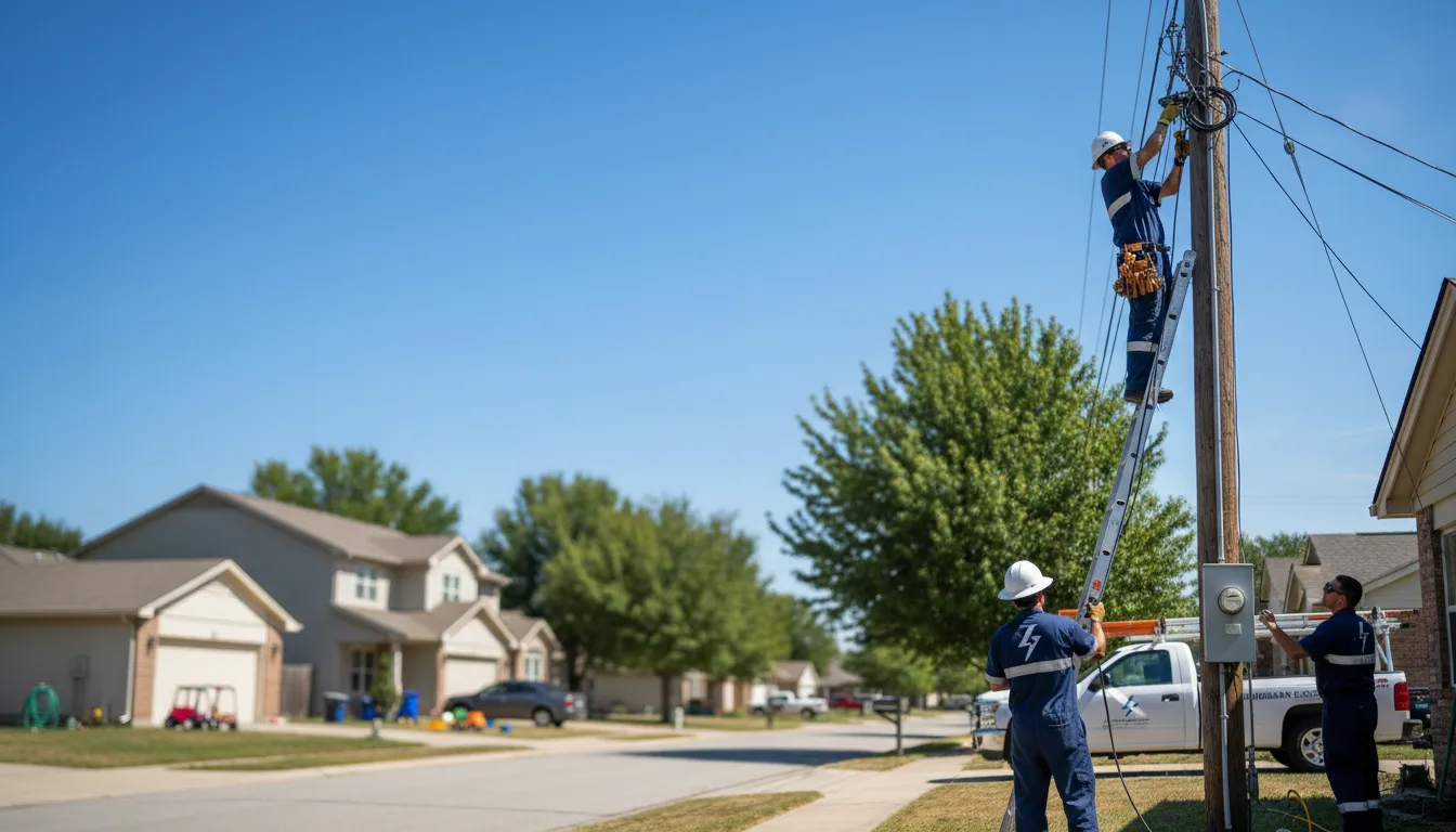 Residential electrician providing installation services in Ambrose, GA